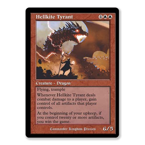 Hellkite Tyrant | Vintage Custom MTG Proxy Card - Print MTG