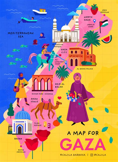 A map for Gaza | Map Illustration :: Behance