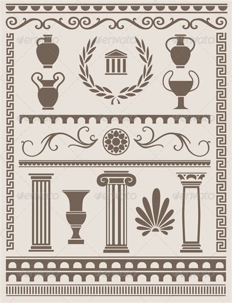 Ancient Greek and Roman Design Elements | Ancient greek art, Greek ...