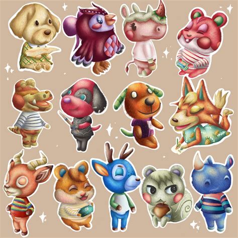 Animal Crossing Stickers | Etsy