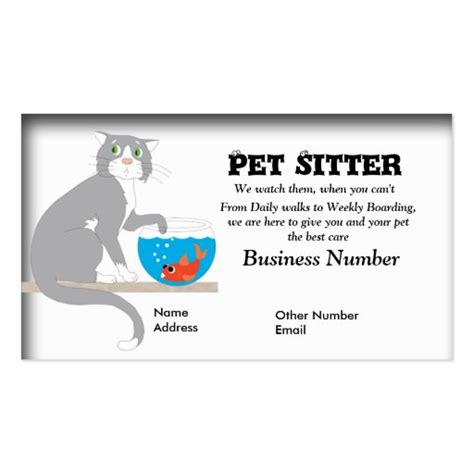 Pet sitter business card | Zazzle