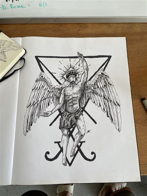 Lucifer Art I did a few months ago. : r/drawing