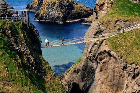 "Rope Bridge, Giant's Causeway, Northern Ireland, UK" by Lenarick | Redbubble