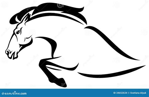 Horse Jump Vector Stock Images - Image: 34652634