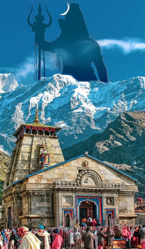 Kedarnath temple, bholenath, devokedev, kedarnath, mahadev, mountains, shiv, HD phone wallpaper ...