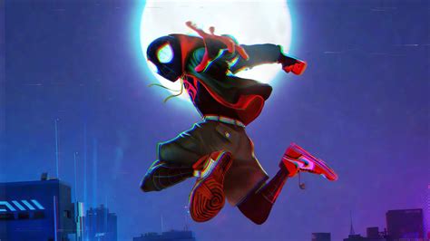 Miles Morales Moonlight Glitching Spider-Man Live Wallpaper - MoeWalls