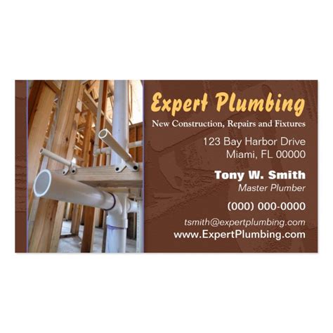 Plumbing Business Card