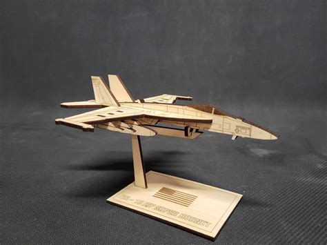 F/A-18E/F Super Hornet Wood Model Kit - Etsy