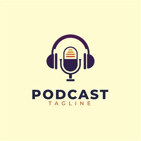 Free Vector | Detailed podcast logo template