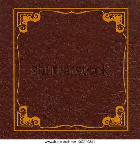 Brown Leather Book Cover Stock Photo (Edit Now) 563440861