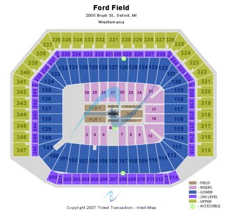 Ford Field Tickets and Ford Field Seating Charts - 2024 Ford Field ...