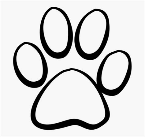 980 X 844 17 Paw Print Outline Svg Clipart 337402 Pikpng | Images and ...