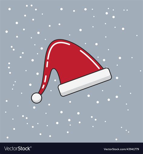 Santa cap icon Royalty Free Vector Image - VectorStock