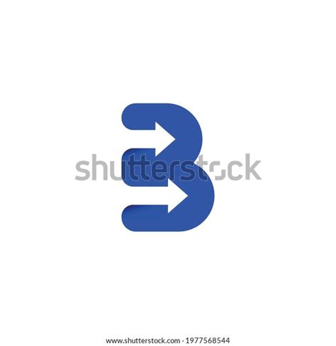 Letter B Alphabet Abc Logo Isolated Stock Vector (Royalty Free ...