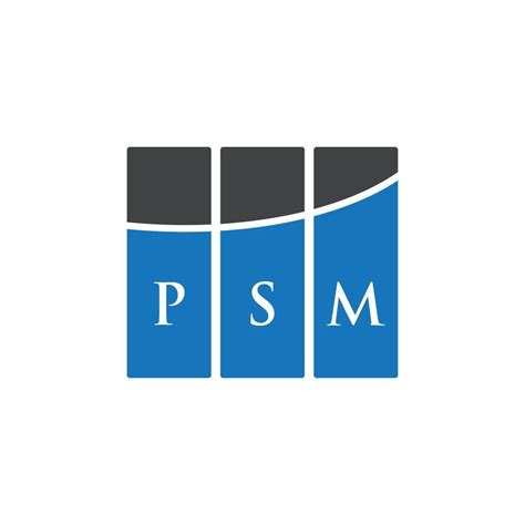 PSM letter logo design on WHITE background. PSM creative initials ...