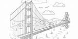 Download Free coloring Pages From Views Of San Francisco book  Golden sketch template