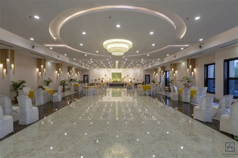 Elegant, Minimalistic Architecture And Interior Design For The Function Hall Of Vedant Banquets ...