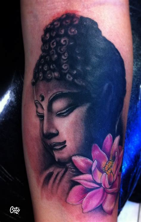 Buddah tattoo In Buddhism the lotus flower symbolizes faithfulness ...