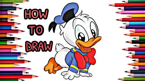 Donald Duck Easy Drawing Step By Step ~ How To Draw Donald Duck ...