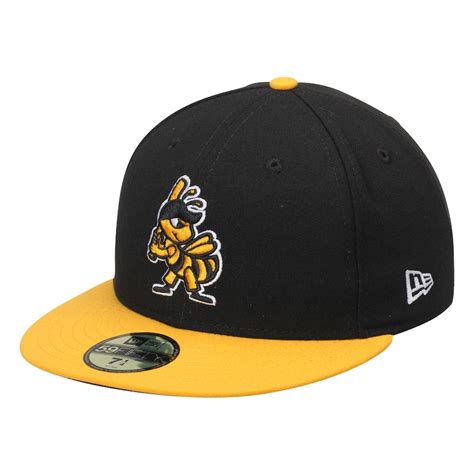 Salt Lake Bees New Era Alternate2 Authentic Collection 59FIFTY Fitted Hat - Black