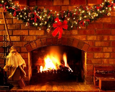 Christmas Fireplace Backgrounds - Wallpaper Cave