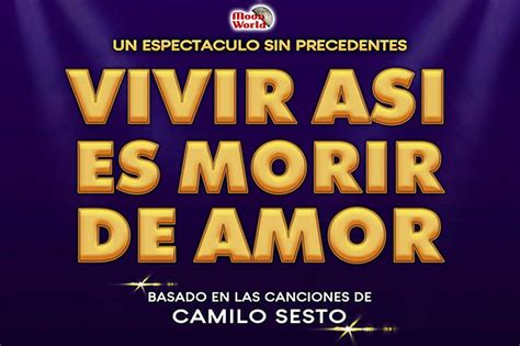 VIVIR Así es MORIR de AMOR. Tributo a Camilo Sesto La Nucía