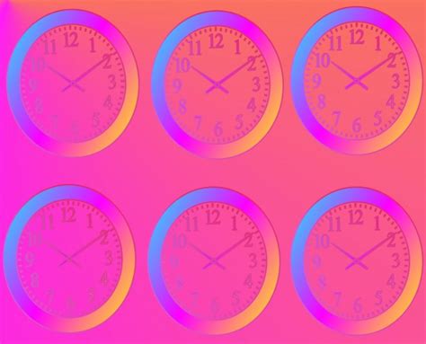 Colorful Wall Clock Clip Art Free Stock Photo - Public Domain Pictures