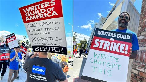 The best signs of the WGA picket line : NPR