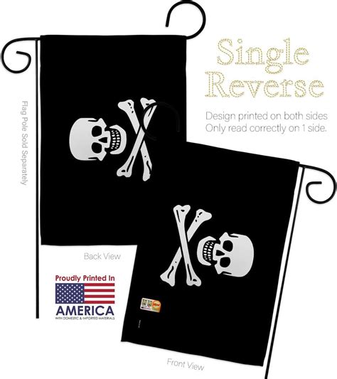 Pirate of Samuel Bellamy Garden Flags 2pcs Pack India | Ubuy