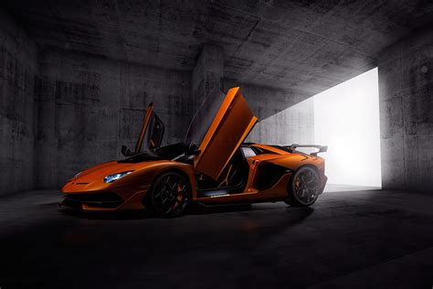 Orange Lamborghini Aventardor SVJ Wallpaper,HD Cars Wallpapers,4k Wallpapers,Images,Backgrounds ...