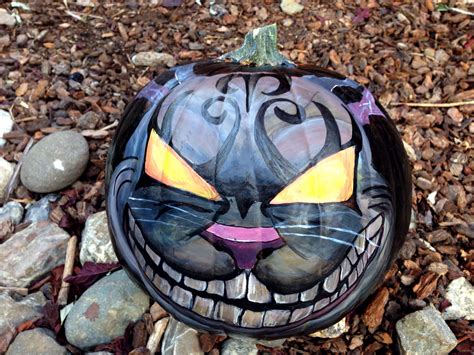 Halloween Cheshire Cat painted pumpkin! | Cheshire cat pumpkin, Pumpkin carving, Creative ...