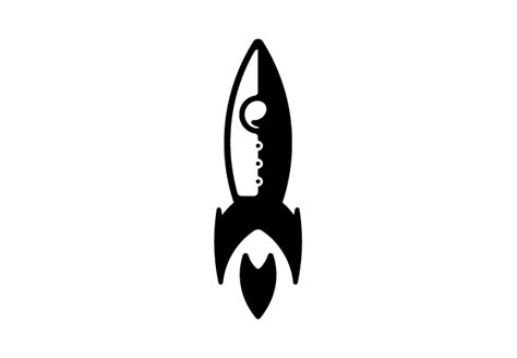 Rocket Ship Silhouette at GetDrawings | Free download