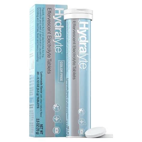 Effervescent Electrolyte Rehydration Tablets | Hydralyte | Flavored ...