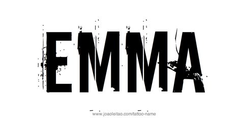 Emma Name Tattoo Designs | Name tattoo designs, Tattoo designs, Name tattoo