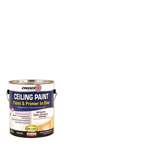 Bright White, Zinsser Ceiling Paint & Primer in One- 260967, Gallon - Walmart.com