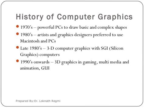 Introduction to computer graphics