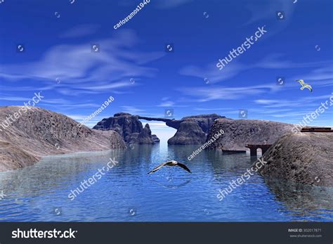 Digital Art Fantasy Landscape Stock Illustration 302017871 | Shutterstock