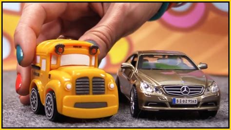 Bburago - CRASH MERCEDES!! Bussy & Speedy German Toy Cars Construction Cartoons for Children ...