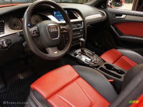 Black/Red Interior 2010 Audi S4 3.0 quattro Sedan Photo #57441571 | GTCarLot.com