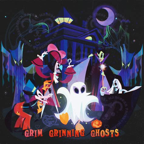 Grim Grinning Halloween Art Print Inspired by Disneyland & Disney Sing ...