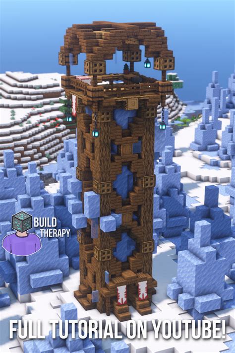 Minecraft Ice Spikes Watchtower Tutorial! | Minecraft castle designs ...