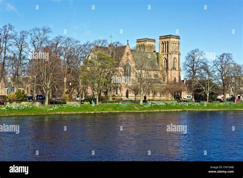 Inverness Cathedral The Cathedral Church of St Andrew by the river Ness in Inverness Scotland ...