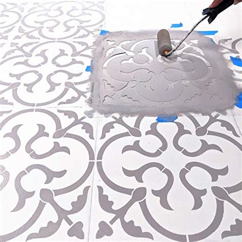 STENCILIT® Scandinavian Large Floor Stencil - Size18x18 Inch | Tile ...