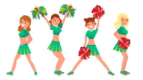 Cheerleaders Pyramid Illustrations, Royalty-Free Vector Graphics & Clip ...