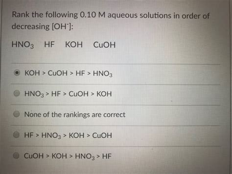 OneClass: The net ionic equation for the reaction between aqueous ...