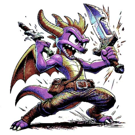 Spyro ai art 15 by synthesizer7 on DeviantArt