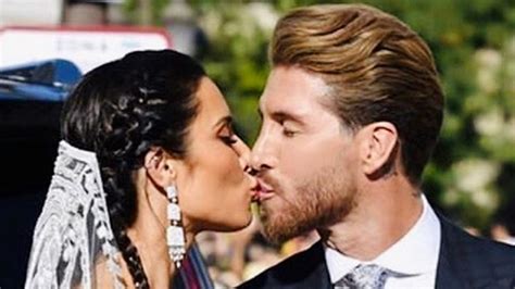 Real Madrid: Sergio Ramos pays tribute to his wife on wedding ...