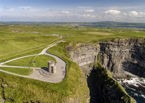 Aerial View of the World Famous Cliffs of Moher in County Clare Stock Image - Image of ...