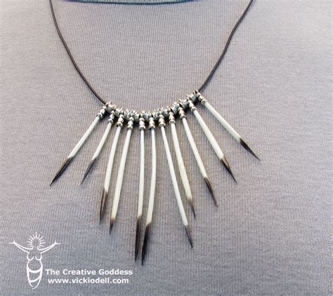 DIY Jewelry Making - Porcupine Quill Necklace • Vicki ODell