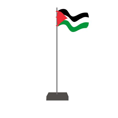 Palestine Flag Wavy And Flagpole, Palestine Day, Palestine, Palestine ...